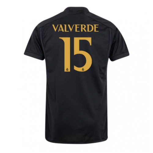 Real Madrid Federico Valverde #15 Rezervni Dres 2023-24 Kratak Rukav